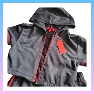 Stylish Black and Red Hoodie
